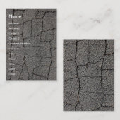 Gebrochene schwarze Plasterungsbeschaffenheit Visitenkarte (Vorne/Hinten)
