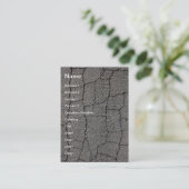 Gebrochene schwarze Plasterungsbeschaffenheit Visitenkarte (Stehend Vorderseite)