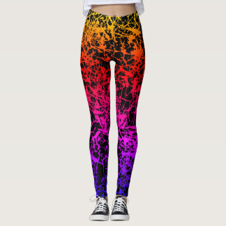 Gebrochene Sonnenuntergang-Leggings Leggings