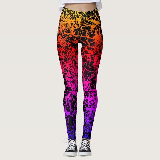 Gebrochene Sonnenuntergang-Leggings Leggings (Vorderseite)