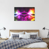 gebrochene Sternlichter 1A gepackte Canvas Leinwanddruck (Insitu (Schlafzimmer))