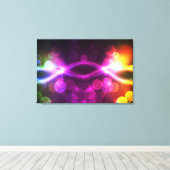 gebrochene Sternlichter 1A gepackte Canvas Leinwanddruck (Insitu (Holzboden))