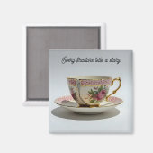 gebrochene Tasse inspirierender Magnet (Vorderseite/Rückseite)