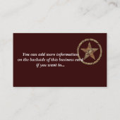 Gebrochene Visitenkarte (Rückseite)