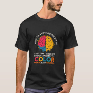 Gebrochene Wachsmalstifte färben weiterhin das Bew T-Shirt