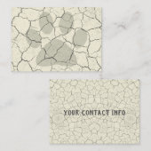 Gebrochene weiße Tiertatzen-Druck-Visitenkarten Visitenkarte (Vorne/Hinten)