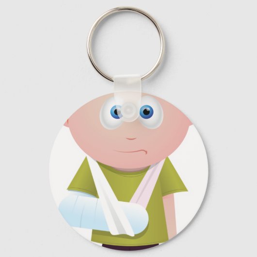 gebrochener Arm Schlüsselanhänger (Vorderseite)