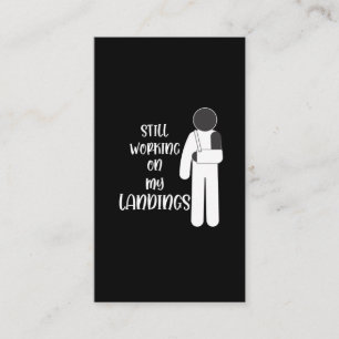 gebrochener Arm wird gut Stuntman Kid Visitenkarte