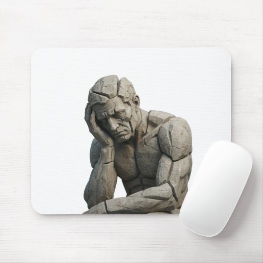 Gebrochener Gedanke Mousepad (Mit Mouse)