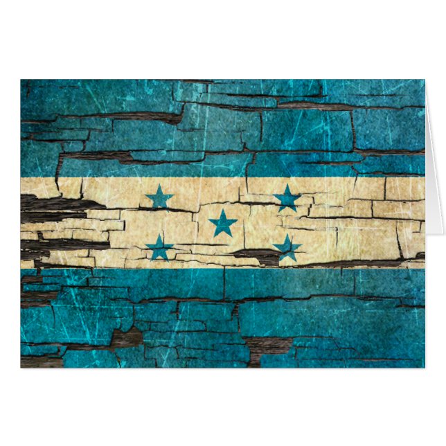Gebrochener Honduras-Flaggen-Schalen-Farben-Effekt (Vorderseite (Horizontal))