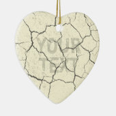 Gebrochener Knochen-weißes Keramik Ornament (Rechts)