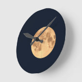 Gebrochener Mond Runde Wanduhr (Winkel)
