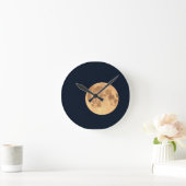 Gebrochener Mond Runde Wanduhr (Zuhause)