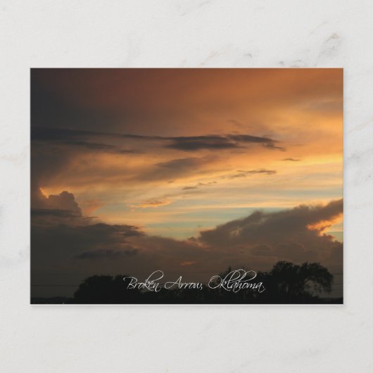 Gebrochener Pfeil, OK Sonnenuntergang Postkarte (Vorderseite)