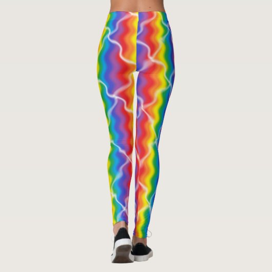 Gebrochener Regenbogen Leggings (Rückseite)