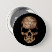 Gebrochener Schädel, der von der Dunkelheit Button (Vorne & Hinten)