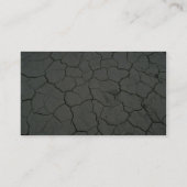 Gebrochener Wüstenschlamm Visitenkarte (Rückseite)