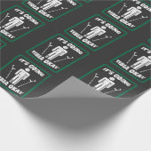 Gebrochenes Bein-Schienbein-O.K. erhalten wohles Geschenkpapier (Ecke)