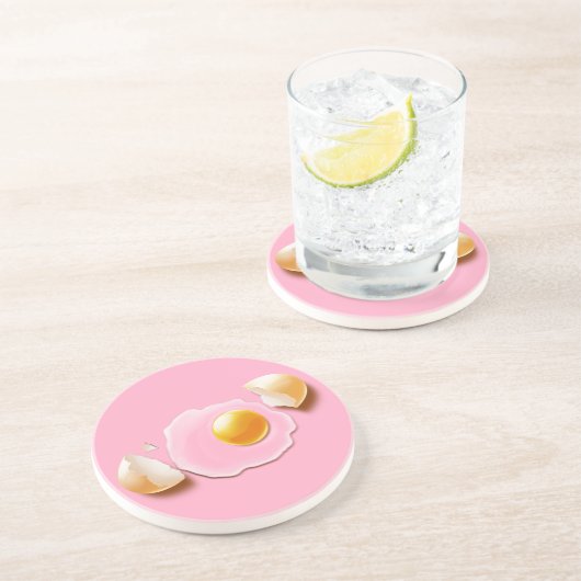 Gebrochenes Ei Untersetzer (Seite)