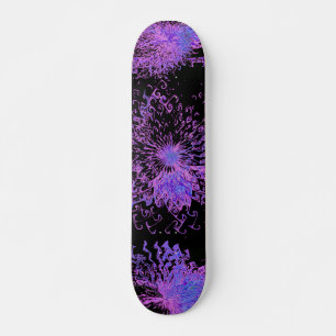Gebrochenes Eis-abstraktes Digital-Fraktal Skateboard