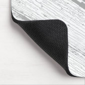 Gebrochenes Farben-Muster-Grau und Weiß Mousepad (Ecke)