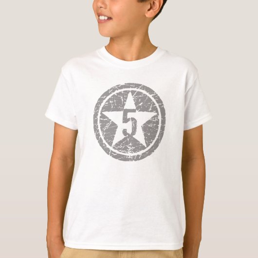 gebrochenes GEBURTSTAG Fünf-SterneT-Shirt T-Shirt (Vorderseite)