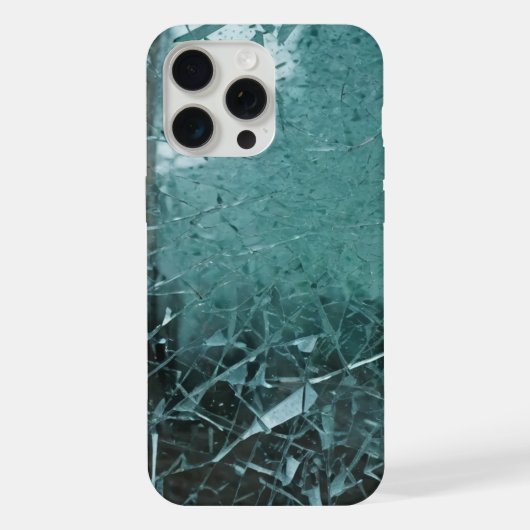 Gebrochenes Glas iphone 15 pro max Hülle (Rückseite)