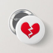 gebrochenes Herz Button (Vorne & Hinten)