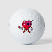 Gebrochenes Herz Golfball (Vorderseite)