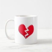 gebrochenes Herz Kaffeetasse (Links)