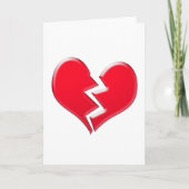 gebrochenes Herz Karte (Vorderseite)
