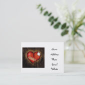 gebrochenes Herz/Kreislauf-Karten Visitenkarte (Stehend Vorderseite)