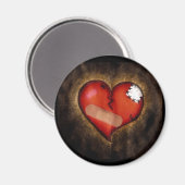 gebrochenes Herz/Kreislauf-Magnet Magnet (Vorderseite/Rückseite)
