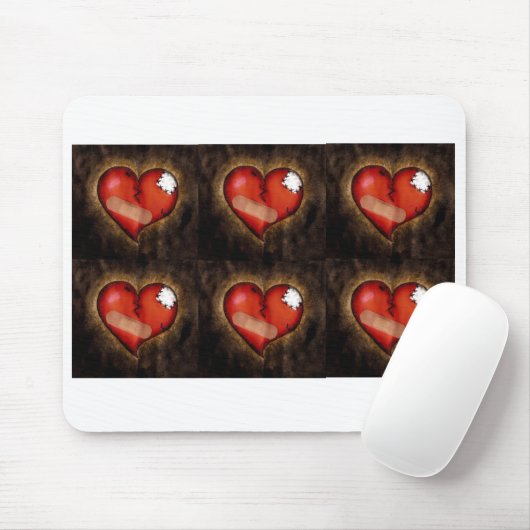 Gebrochenes Herz/Kreislauf-System Mousepad (Mit Mouse)