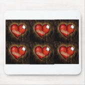 Gebrochenes Herz/Kreislauf-System Mousepad (Vorne)