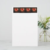 Gebrochenes Herz/Kreislaufwesen Briefpapier (Stehend Vorderseite)