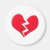 gebrochenes Herz Magnet (Vorne)