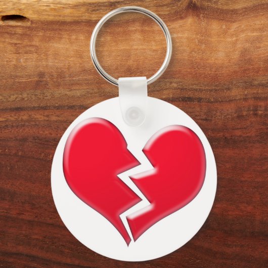 gebrochenes Herz Schlüsselanhänger (Vorderseite)