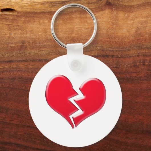 gebrochenes Herz Schlüsselanhänger (Vorderseite)