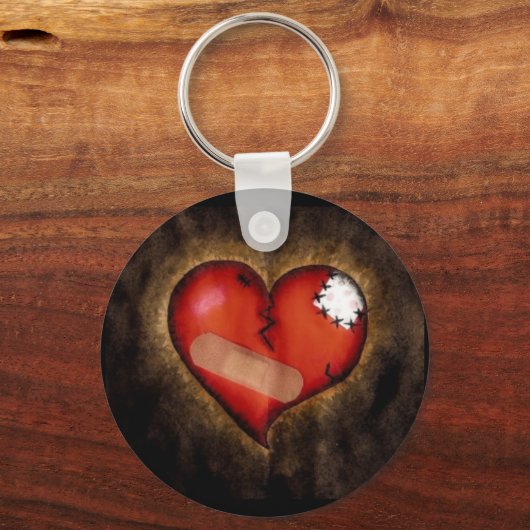 gebrochenes Herz/Schlüsselanhänger Schlüsselanhänger (Vorderseite)
