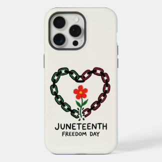 Gebrochenes Kettenherz Juneteenth-Kunst iPhone 15 Pro Max Hülle