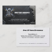 Gebrochenes Metall- und Masche Motorcyle Geschäft Visitenkarte (Vorne/Hinten)