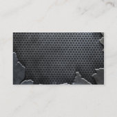 Gebrochenes Metall und Masche Visitenkarte (Rückseite)