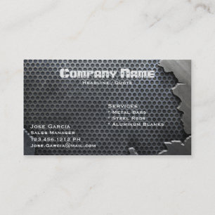 Gebrochenes Metall Visitenkarte