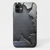 Gebrochenes MetalliPhone 5, Case-Mate iPhone Hülle (Rückseite)