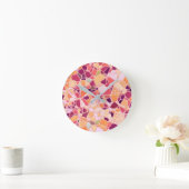gebrochenes Mosaik B Runde Wanduhr (Zuhause)