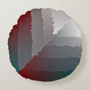 Gebrochenes Mosaik Rundes Kissen