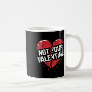 Gebrochenes rotes zerbrochenes Herz Grafik Nicht d Kaffeetasse
