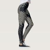 Gebrochenes Schachbrett Leggings (Rechts)