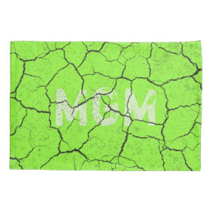 Gebrochenes Tennis-Ball-Grün-mit Monogramm Kissenbezug